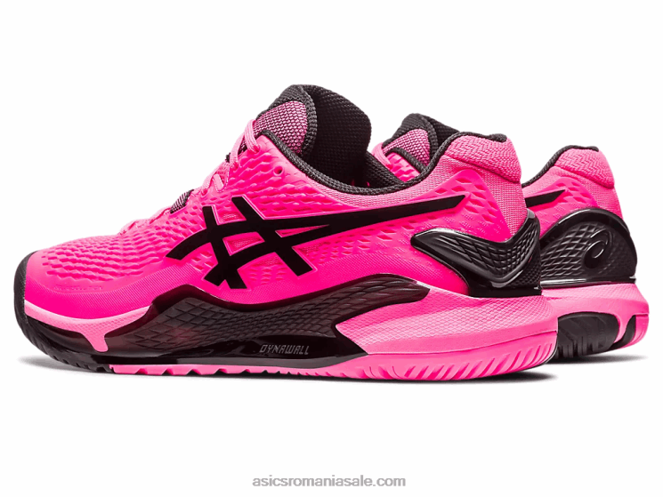 Asics roz aprins/negru rezoluție gel 9 ZF46445