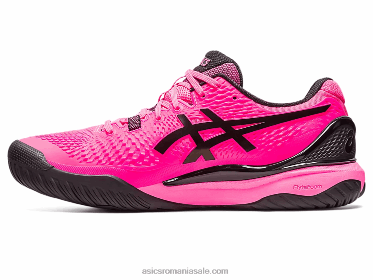 Asics roz aprins/negru rezoluție gel 9 ZF46445