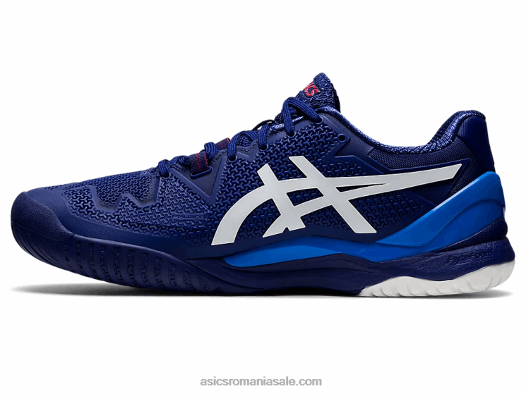 Asics scufundare albastru/alb rezoluție gel 8 ZF4641165
