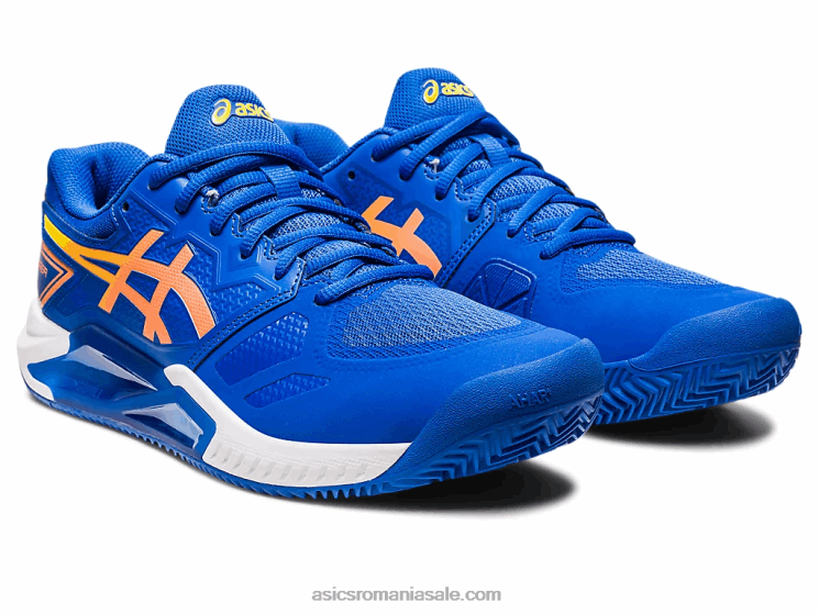 Asics ton albastru/piersica soarelui gel-challenger 13 argilă ZF464138