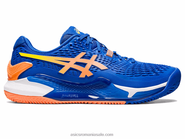 Asics ton albastru/piersica soarelui gel-rezoluție 9 argilă ZF46489