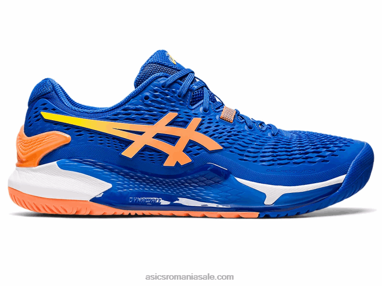Asics ton albastru/piersica soarelui rezoluție gel 9 ZF46462