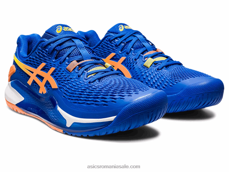 Asics ton albastru/piersica soarelui rezoluție gel 9 ZF46462