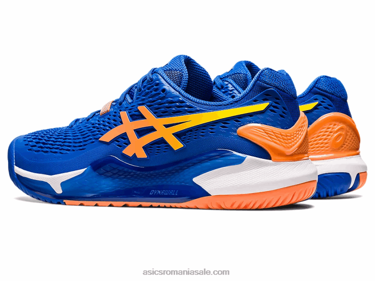 Asics ton albastru/piersica soarelui rezoluție gel 9 ZF46462