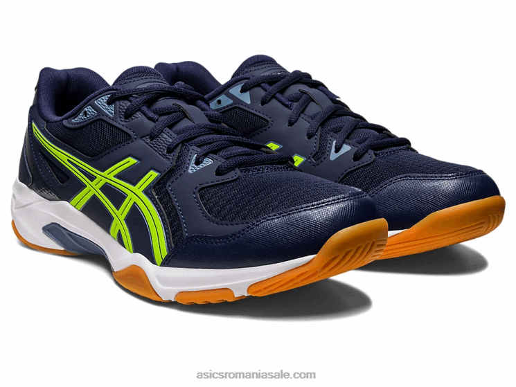 Asics miezul nopții/verde pericol gel-rachetă 10 ZF464407