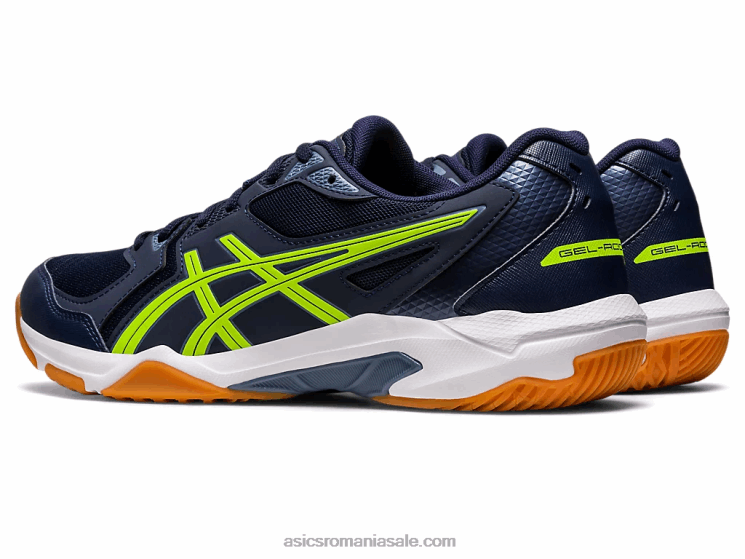Asics miezul nopții/verde pericol gel-rachetă 10 ZF464407
