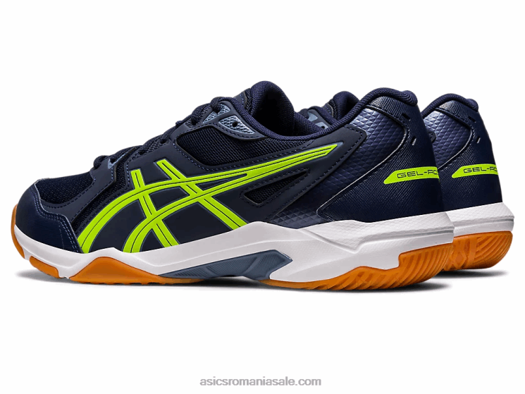 Asics miezul nopții/verde pericol gel-racheta 10 latime ZF464442