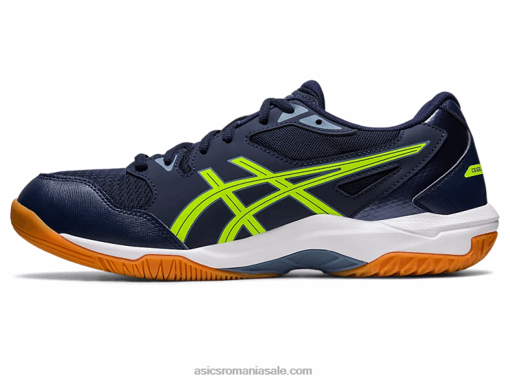 Asics miezul nopții/verde pericol gel-racheta 10 latime ZF464442