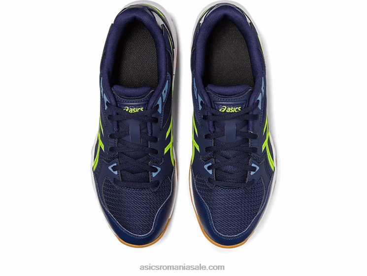 Asics miezul nopții/verde pericol gel-racheta 10 latime ZF464442
