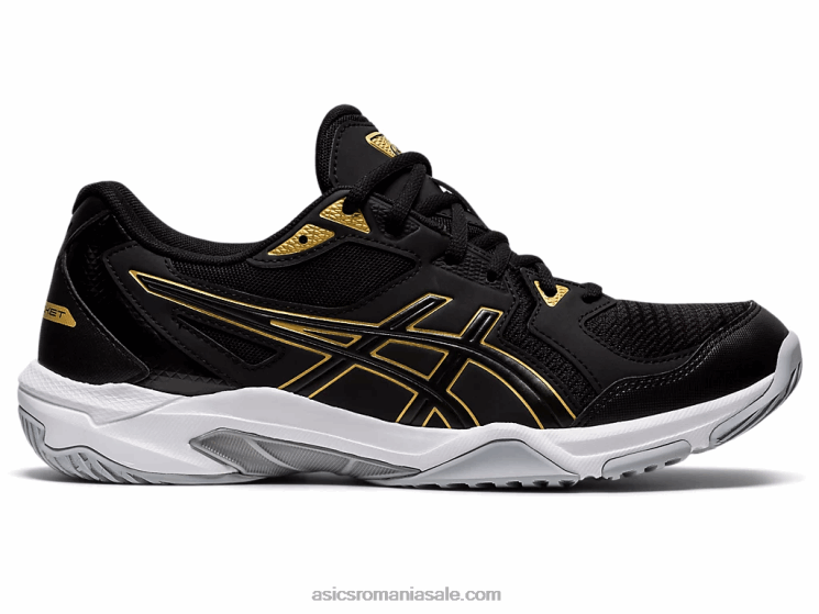 Asics negru/aur pur gel-rachetă 10 ZF4641888