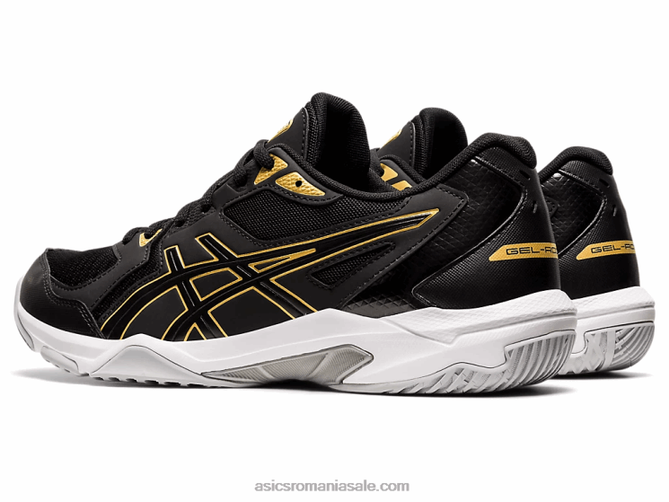 Asics negru/aur pur gel-rachetă 10 ZF4641888