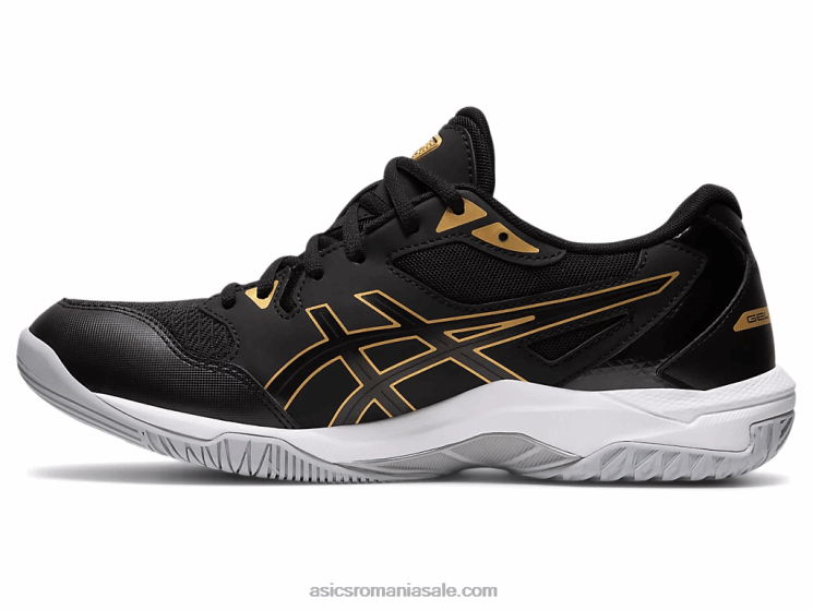 Asics negru/aur pur gel-rachetă 10 ZF4641888