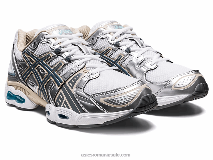 Asics alb/gri oțel gel-nimbus 9 ZF4641000