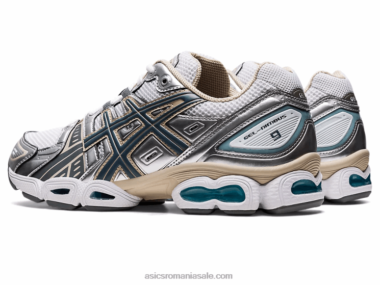 Asics alb/gri oțel gel-nimbus 9 ZF4641000