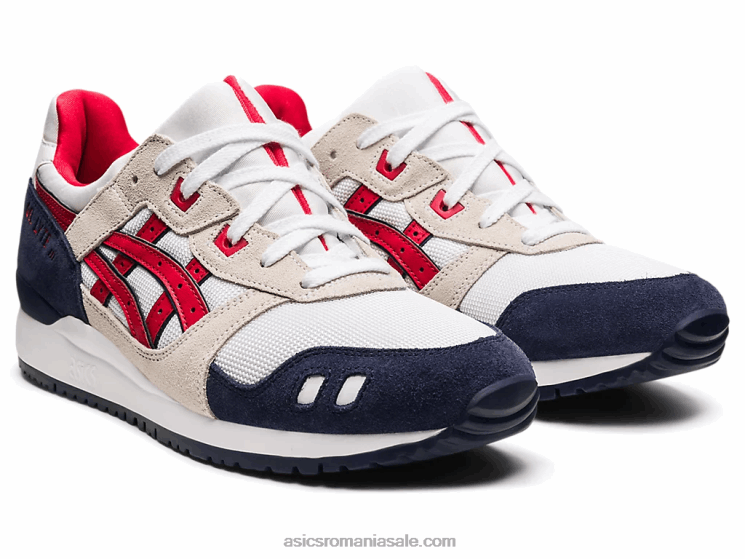 Asics alb/rosu clasic gel-lyte iii og ZF4641903