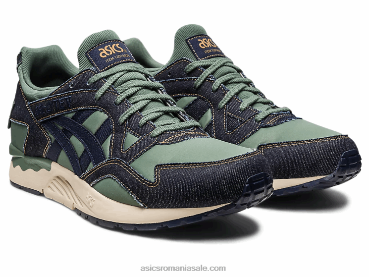 Asics miezul nopții/iedera gel-lyte v patchwork modern ZF464240