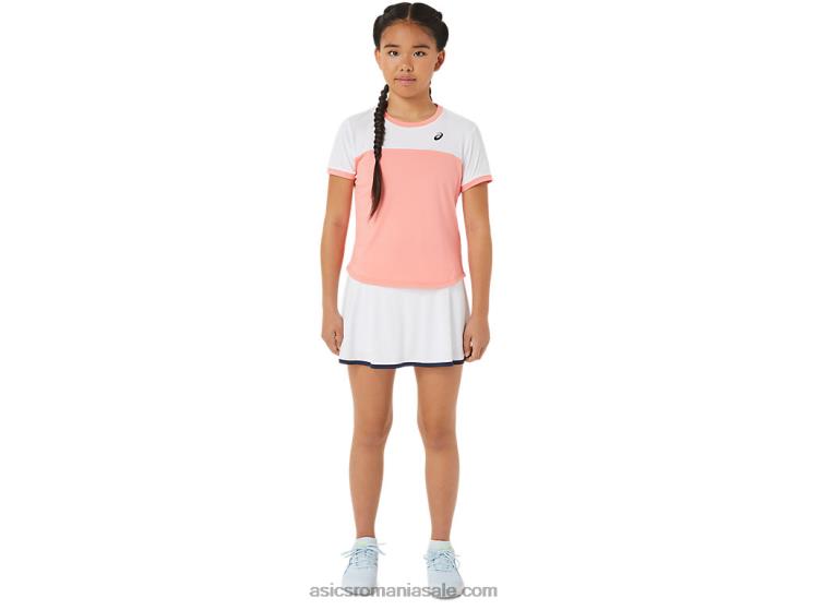 Asics alb strălucitor fusta de tenis pentru copii ZF4644235