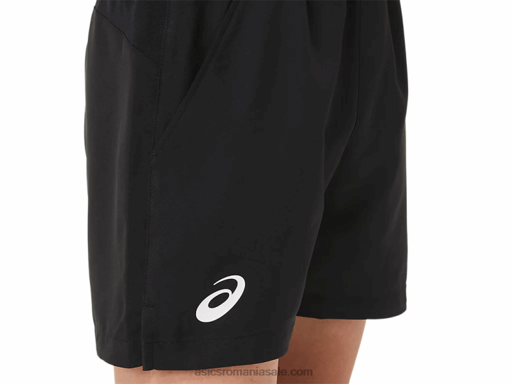 Asics negru de performanță scurt de tenis pentru copii ZF4644234