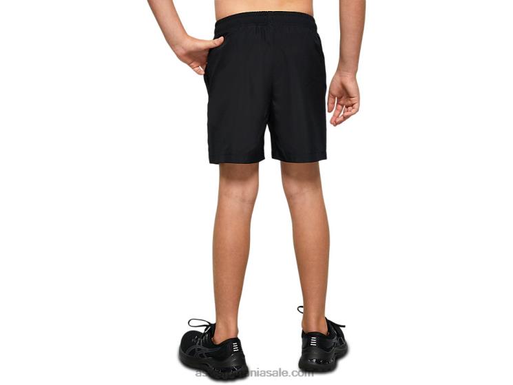 Asics negru de performanță scurt sport țesut pentru tineret ZF4644226