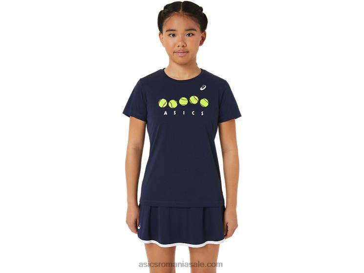 Asics miezul nopţii tricou grafic de tenis pentru copii ZF4644240