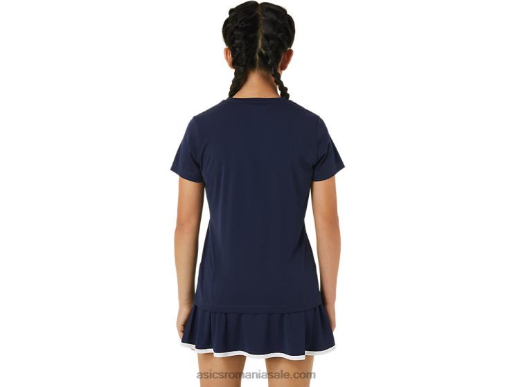 Asics miezul nopţii tricou grafic de tenis pentru copii ZF4644240