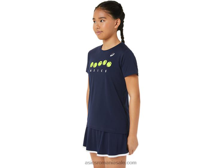 Asics miezul nopţii tricou grafic de tenis pentru copii ZF4644240