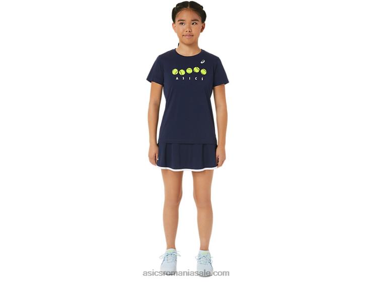 Asics miezul nopţii tricou grafic de tenis pentru copii ZF4644240