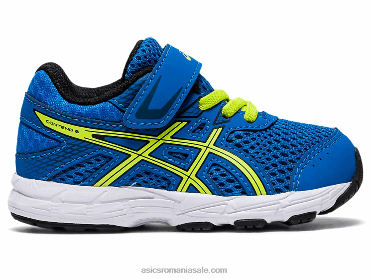 Asics directoire blue/lime zest susțin dimensiunea 6 copil mic ZF4644562