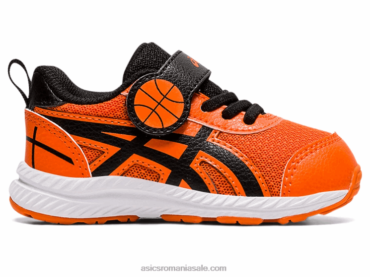 Asics habanero/negru susțin dimensiunea 7 copil mic ZF4644521