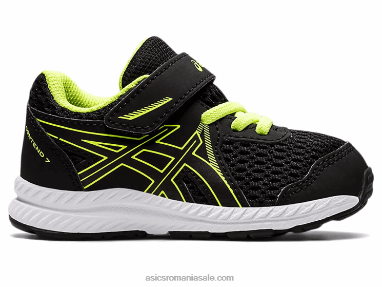 Asics negru/verde pericol susțin dimensiunea 7 copil mic ZF4644485