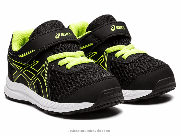 Asics negru/verde pericol susțin dimensiunea 7 copil mic ZF4644485