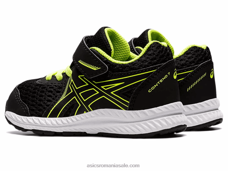 Asics negru/verde pericol susțin dimensiunea 7 copil mic ZF4644485