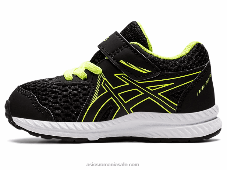 Asics negru/verde pericol susțin dimensiunea 7 copil mic ZF4644485