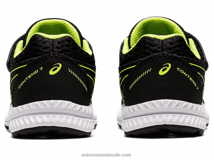 Asics negru/verde pericol susțin dimensiunea 7 copil mic ZF4644485