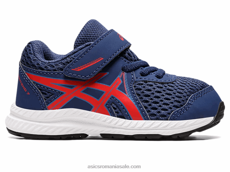 Asics ocean adânc/roșu clasic susțin dimensiunea 7 copil mic ZF4644390