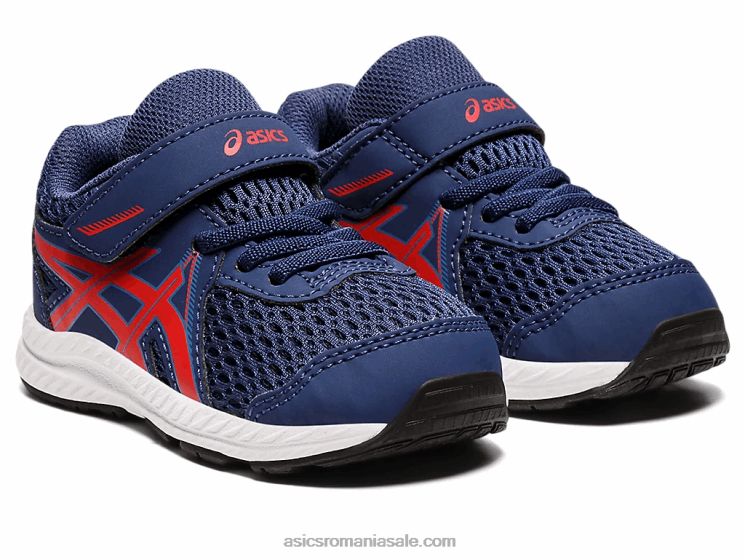 Asics ocean adânc/roșu clasic susțin dimensiunea 7 copil mic ZF4644390