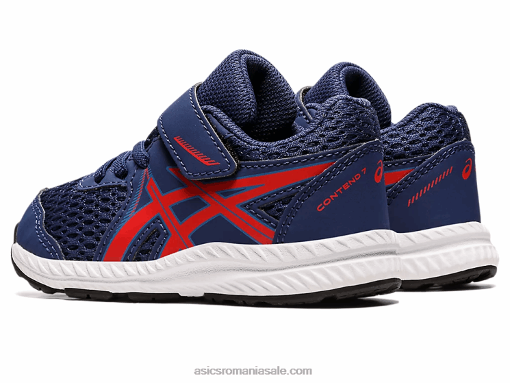 Asics ocean adânc/roșu clasic susțin dimensiunea 7 copil mic ZF4644390