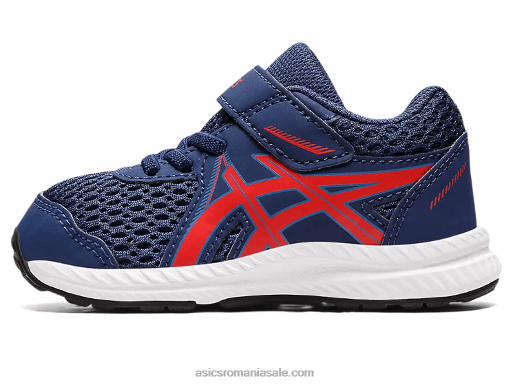 Asics ocean adânc/roșu clasic susțin dimensiunea 7 copil mic ZF4644390
