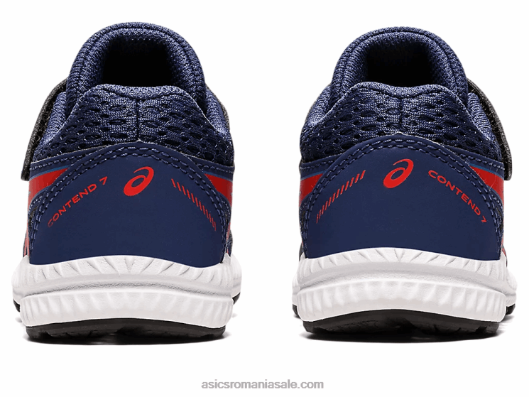 Asics ocean adânc/roșu clasic susțin dimensiunea 7 copil mic ZF4644390