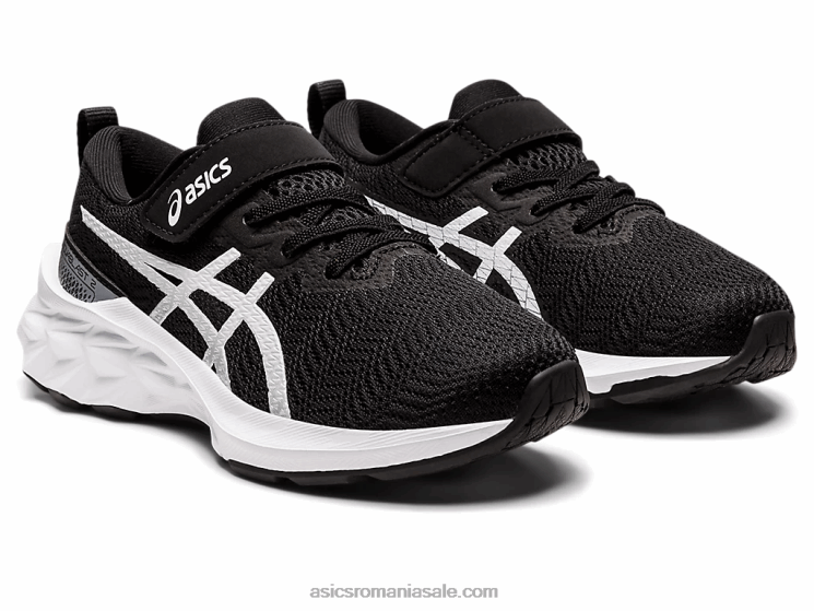 Asics alb negru novablast 2 preşcolar ZF4644417