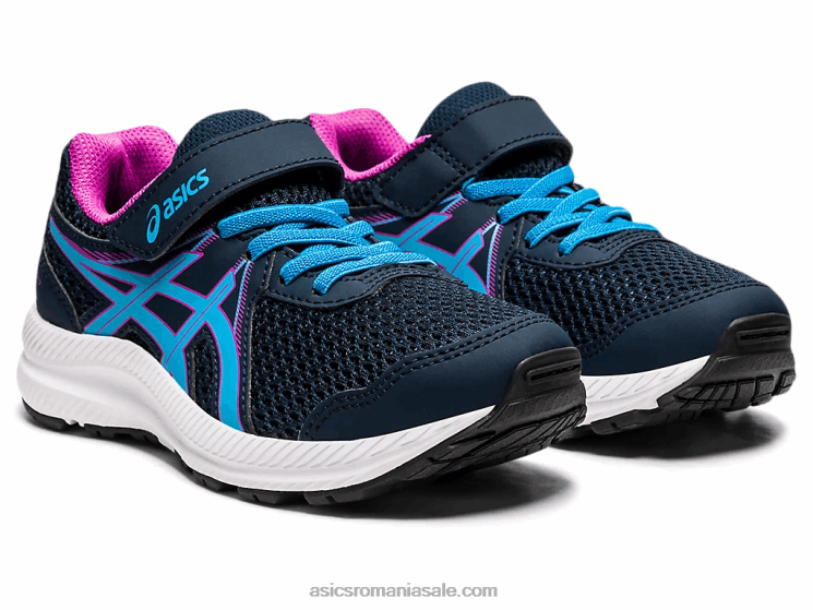 Asics albastru francez/aqua digital susțin 7 preșcolari ZF4644549