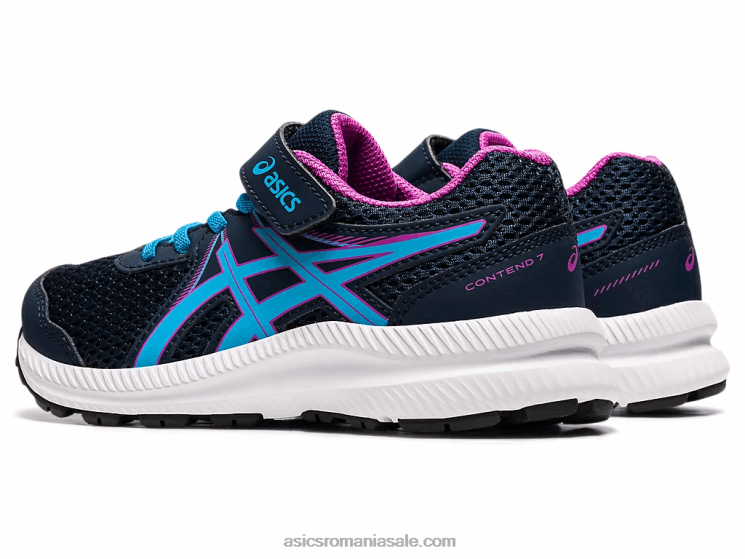 Asics albastru francez/aqua digital susțin 7 preșcolari ZF4644549