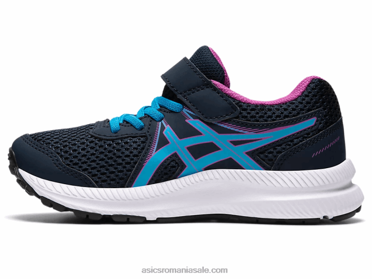 Asics albastru francez/aqua digital susțin 7 preșcolari ZF4644549