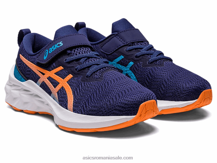 Asics albastru indigo/piersica soarelui novablast 2 preşcolar ZF4644283