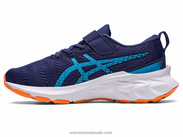 Asics albastru indigo/piersica soarelui novablast 2 preşcolar ZF4644283