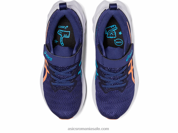 Asics albastru indigo/piersica soarelui novablast 2 preşcolar ZF4644283