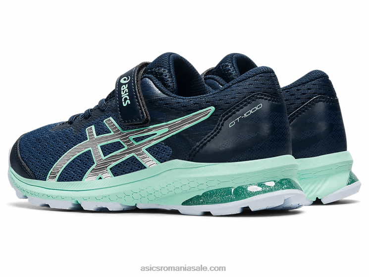 Asics albastru tunet/argintiu pur gt-1000 10 preşcolar ZF4644506