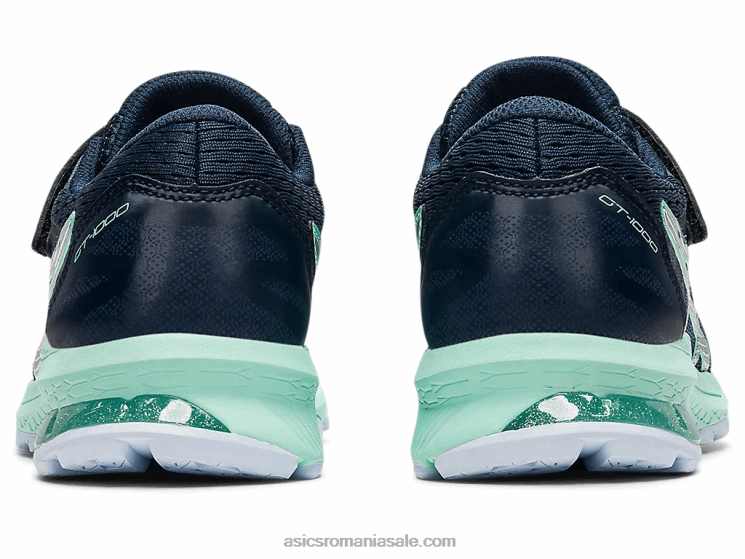 Asics albastru tunet/argintiu pur gt-1000 10 preşcolar ZF4644506