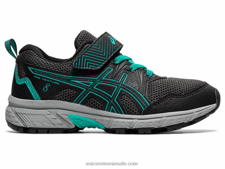Asics bijuterie neagră/baltică pre venture 8 preşcolar ZF4644497