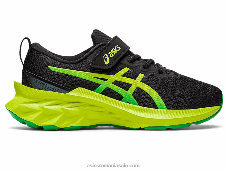Asics coaja neagra/lamaie novablast 2 preşcolar ZF4644224